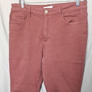 Elegant Rust Women's Straight Leg Jeans